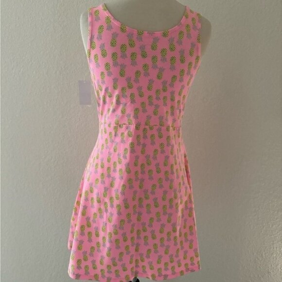 Simply Styled 2 Girls Sleeveless‎ Pineapple Print Dress Size L 14 NWT Summer - Picture 8 of 8